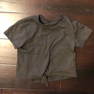 Zara tie front tee